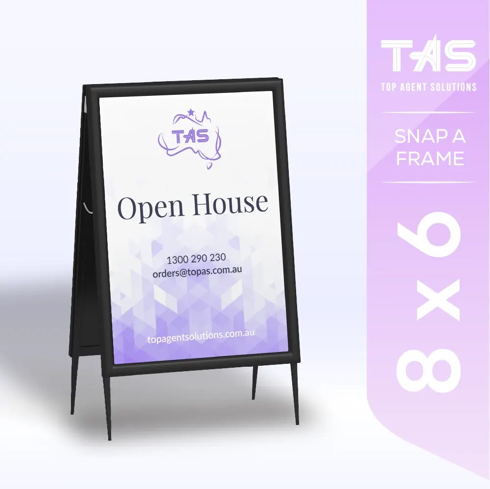 a frame signage 8 × 6